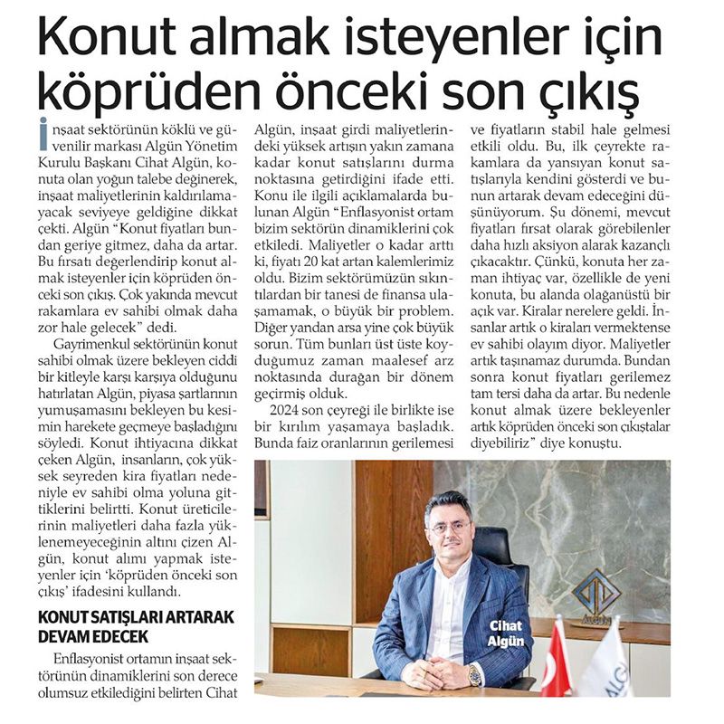 Konut Almak İsteyenler İçin Köprüden Önceki Son Çıkış