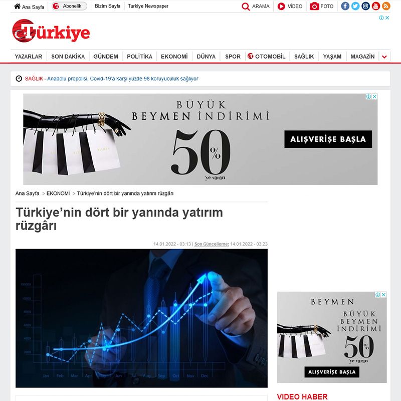 Türkiye’nin dört bir yanında yatırım rüzgârı