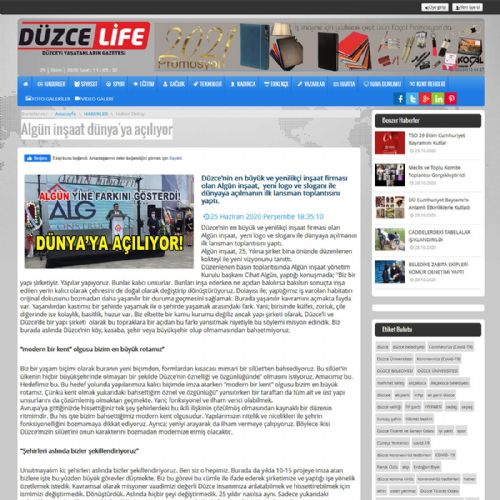 Algün inşaat dünya’ya açılıyor