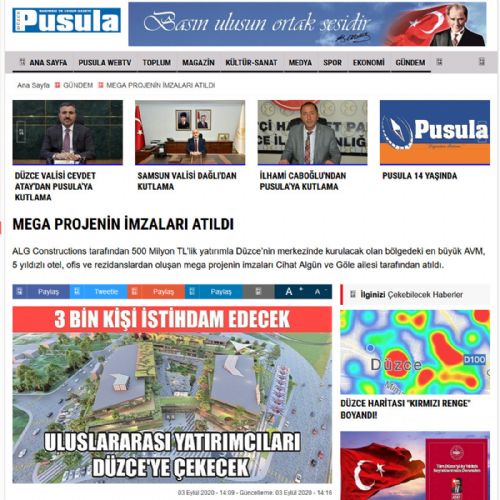 MEGA PROJENİN İMZALARI ATILDI