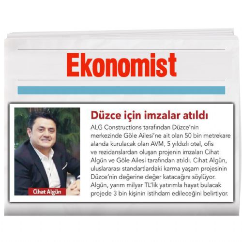 DÜZCE İÇİN İMZALAR ATILDI
