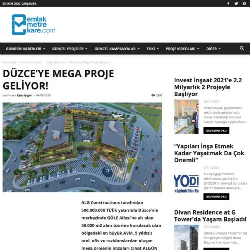 Düzce’ye Mega Proje Geliyor!