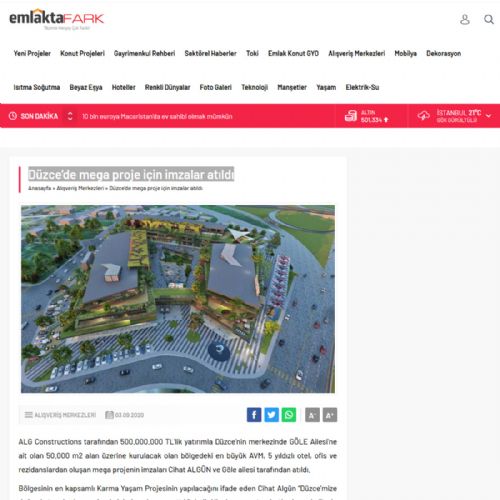 Düzce’de mega proje için imzalar atıldı