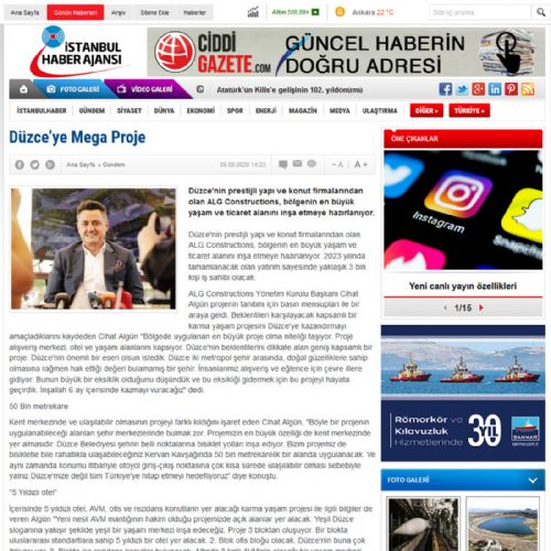 Düzce’ye Mega Proje