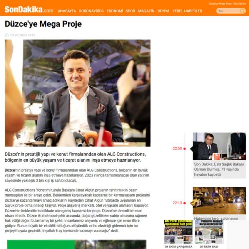 Düzce’ye Mega Proje