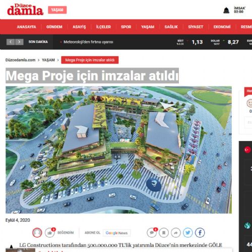 MEGA PROJE İÇİN İMZALAR ATILDI