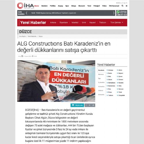 Batı Karadeniz’in en değerli dükkanlarını satışa çıkarttı