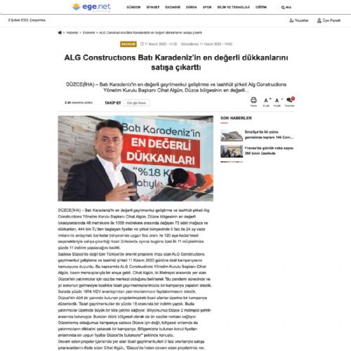 Batı Karadeniz’in en değerli dükkanlarını satışa çıkarttı