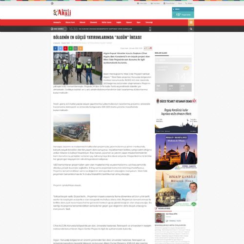 Bölgenin En Güçlü Yatırımda ”ALGÜN” İmzası!
