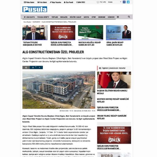 ALG CONSTRUCTİONS’DAN ÖZEL PROJELER