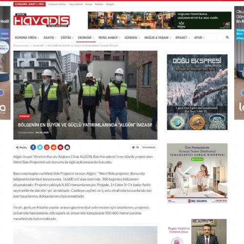 Bölgenin En Büyük ve Güçlü Yatırımlarında ”ALGÜN” İmzası!