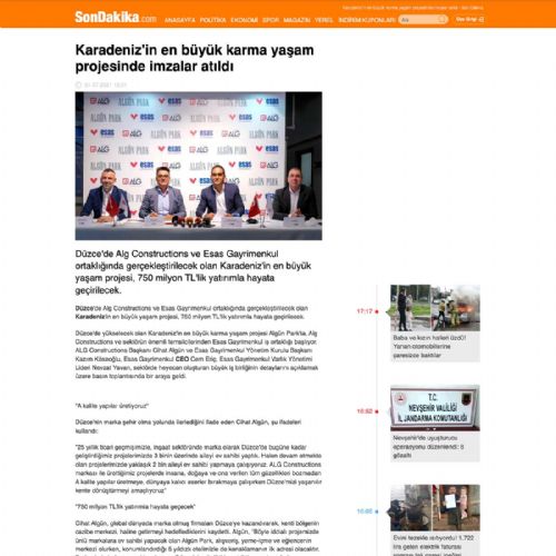 Karadeniz’in en büyük karma yaşam projesinde imzalar atıldı