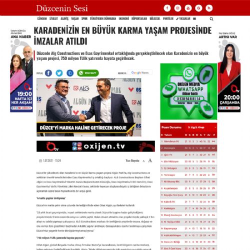 Karadeniz’in en büyük karma yaşam projesinde imzalar atıldı