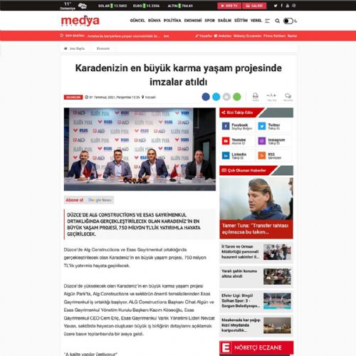Karadeniz’in en büyük karma yaşam projesinde imzalar atıldı