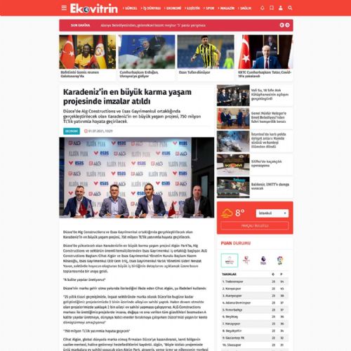 Karadeniz’in en büyük karma yaşam projesinde imzalar atıldı