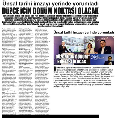 UNSAL TARİHİ İMZAYI YERİNDE YORUMLADI