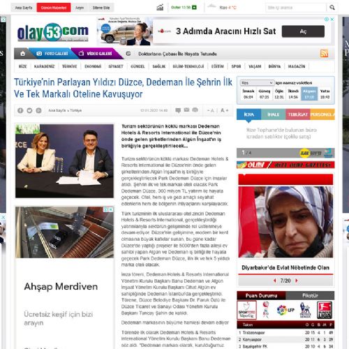 Türkiye’nin Parlayan Yıldızı Düzce, Dedeman İle Şehrin İlk Ve Tek Markalı Oteline Kavuşuyor