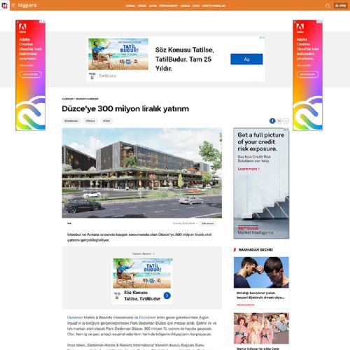 Düzce’ye 300 milyon liralık yatırım