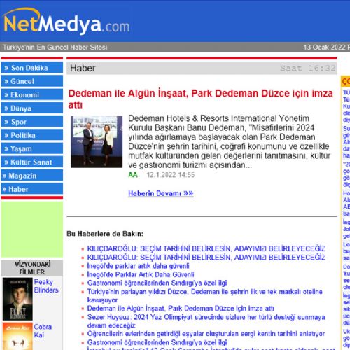 Dedeman ile Algün İnşaat, Park Dedeman Düzce için imza attı