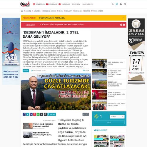 ‘DEDEMAN’I İMZALADIK, 2 OTEL DAHA GELİYOR’