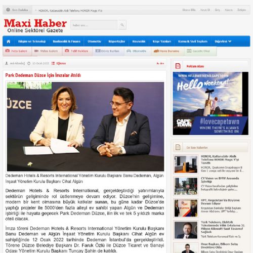 Park Dedeman Düzce İçin İmzalar Atıldı