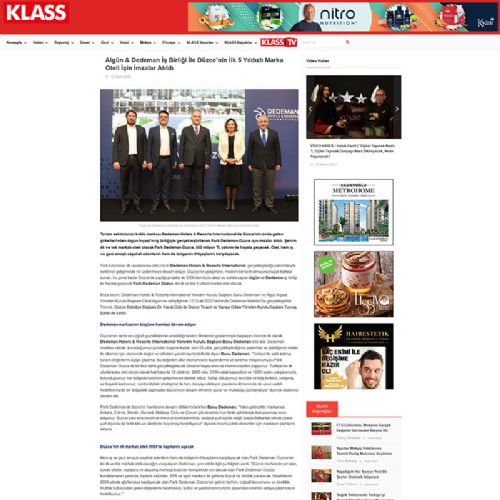 Algün & Dedeman İş Birliği İle Düzce’nin İlk 5 Yıldızlı Marka Oteli İçin İmzalar Atıldı