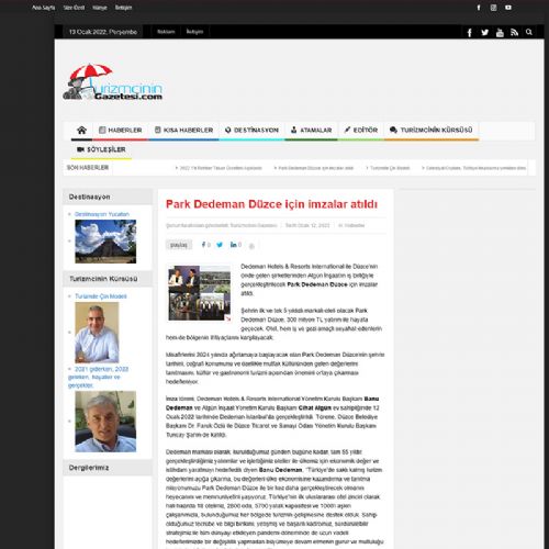 Park Dedeman Düzce için imzalar atıldı