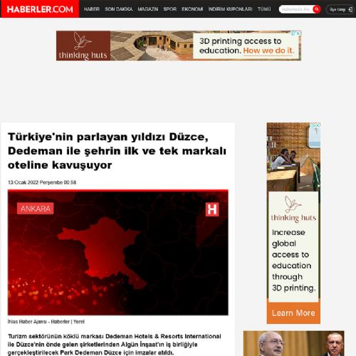 Dedeman ile Algün İnşaat, Park Dedeman Düzce için imza attı