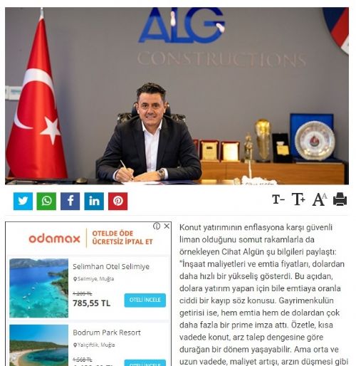 Cihat Algün: Konutta hala ‘fırsat fiyat’ dönemindeyiz