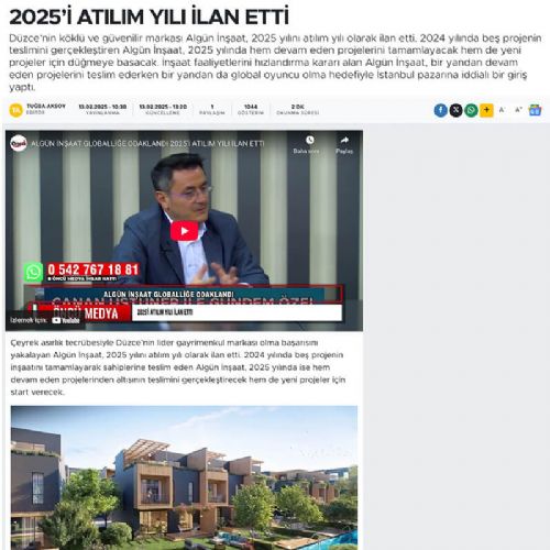 2025’İ ATILIM YILI İLAN ETTİ