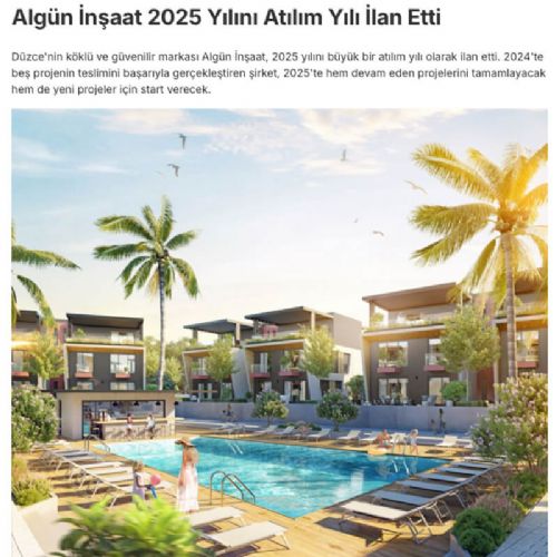 ALGÜN İNŞAAT 2025 YILINI ATILIM YILI İLAN ETTİ