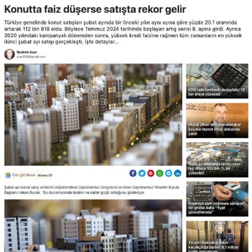 Sektörün daha da hareketlenmesini bekliyoruz