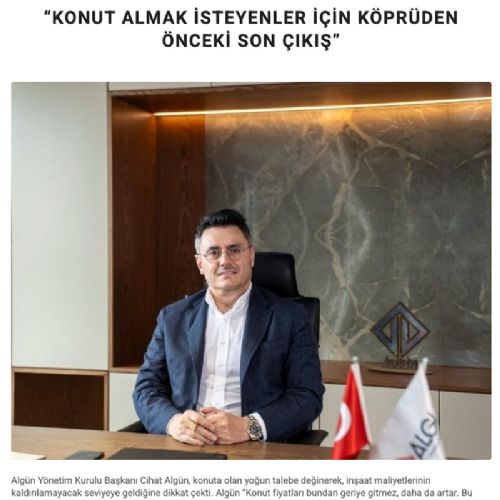 Konut Almak İsteyenler İçin Köprüden Önceki Son Çıkış