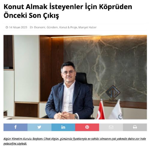 Konut Almak İsteyenler İçin Köprüden Önceki Son Çıkış