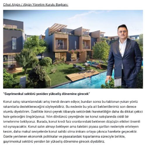 İNŞAAT SEKTÖRÜ TEMSİLCİLERİ TÜİK MART AYI KONUT SATIŞ DEĞERLENDİRDİ