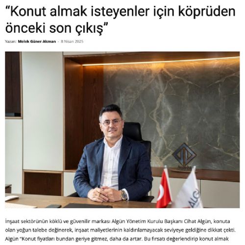 Konut Almak İsteyenler İçin Köprüden Önceki Son Çıkış