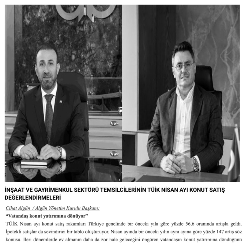 Vatandaş konut yatırımına dönüyor