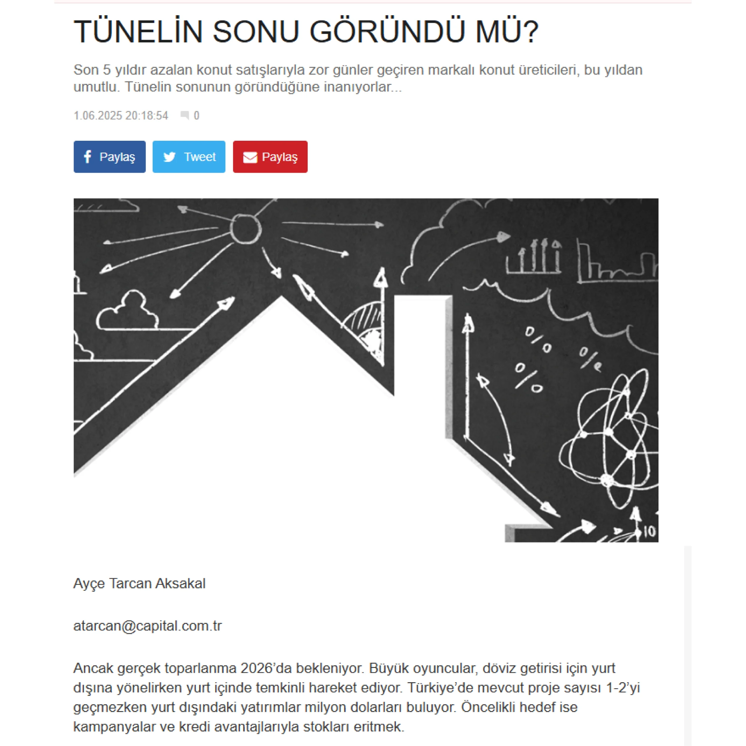 TÜNELİN SONU GÖRÜNDÜ MÜ?