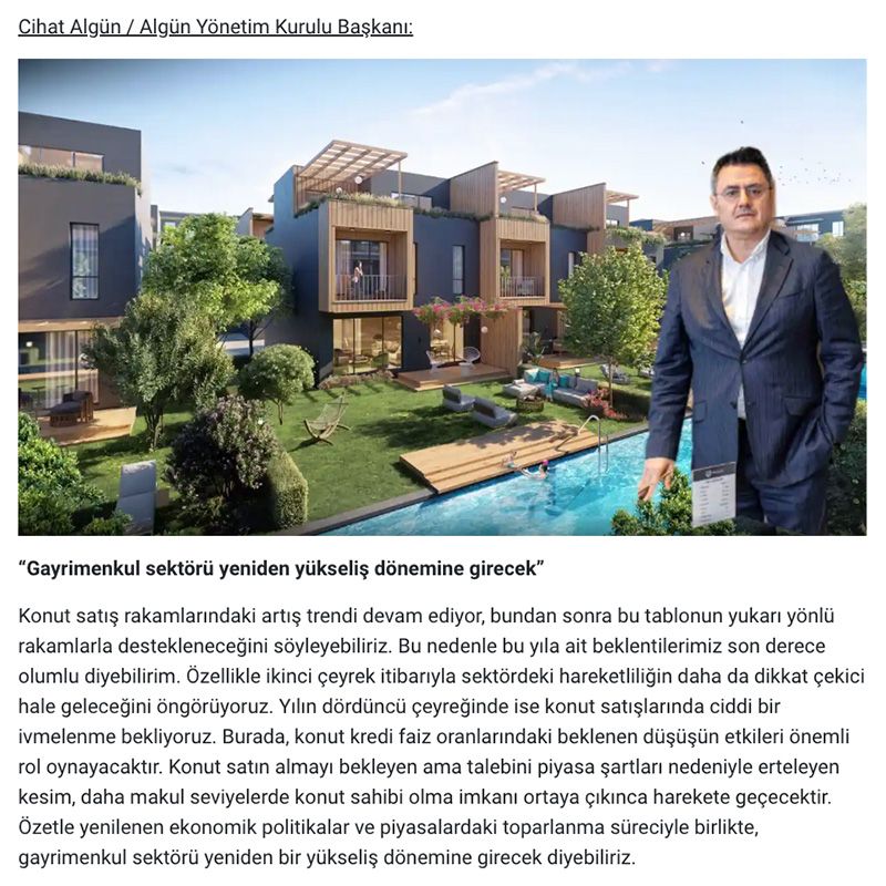 İNŞAAT SEKTÖRÜ TEMSİLCİLERİ TÜİK MART AYI KONUT SATIŞ DEĞERLENDİRDİ