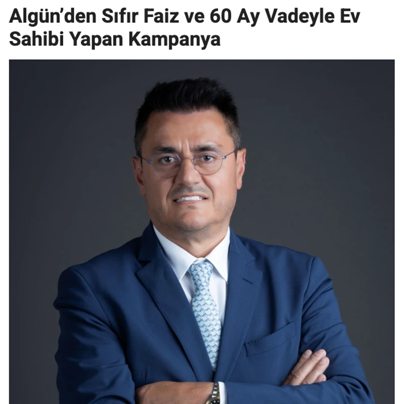 Algün’den Sıfır Faiz ve 60 Ay Vadeyle Ev Sahibi Yapan Kampanya
