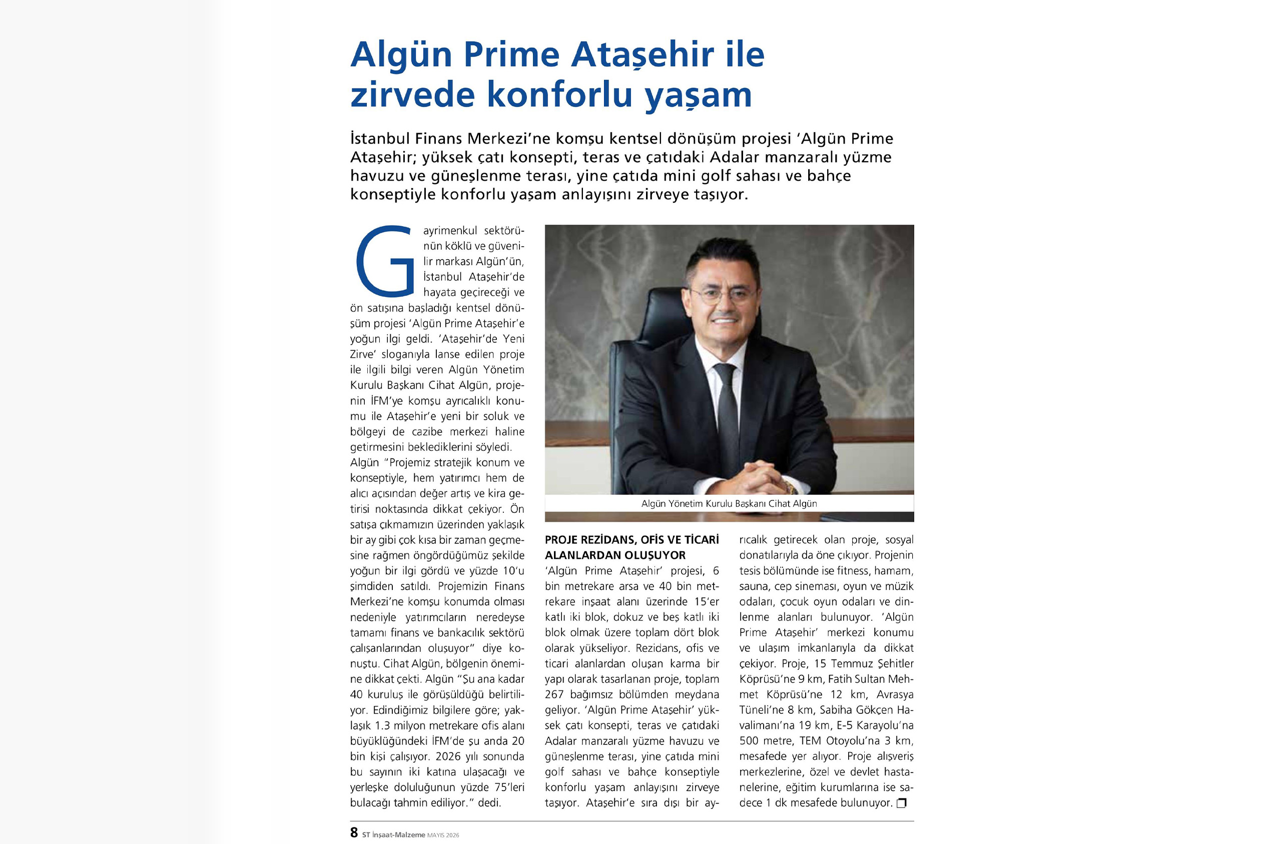 Algün Prime Ataşehir ile Zirvede Konforlu Yaşam